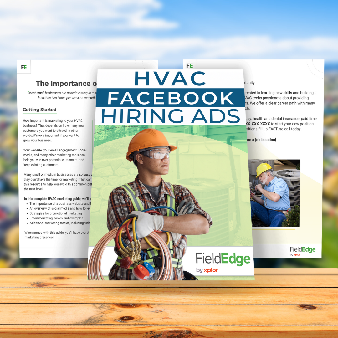 HVAC Hiring Ad Templates for Facebook FieldEdge