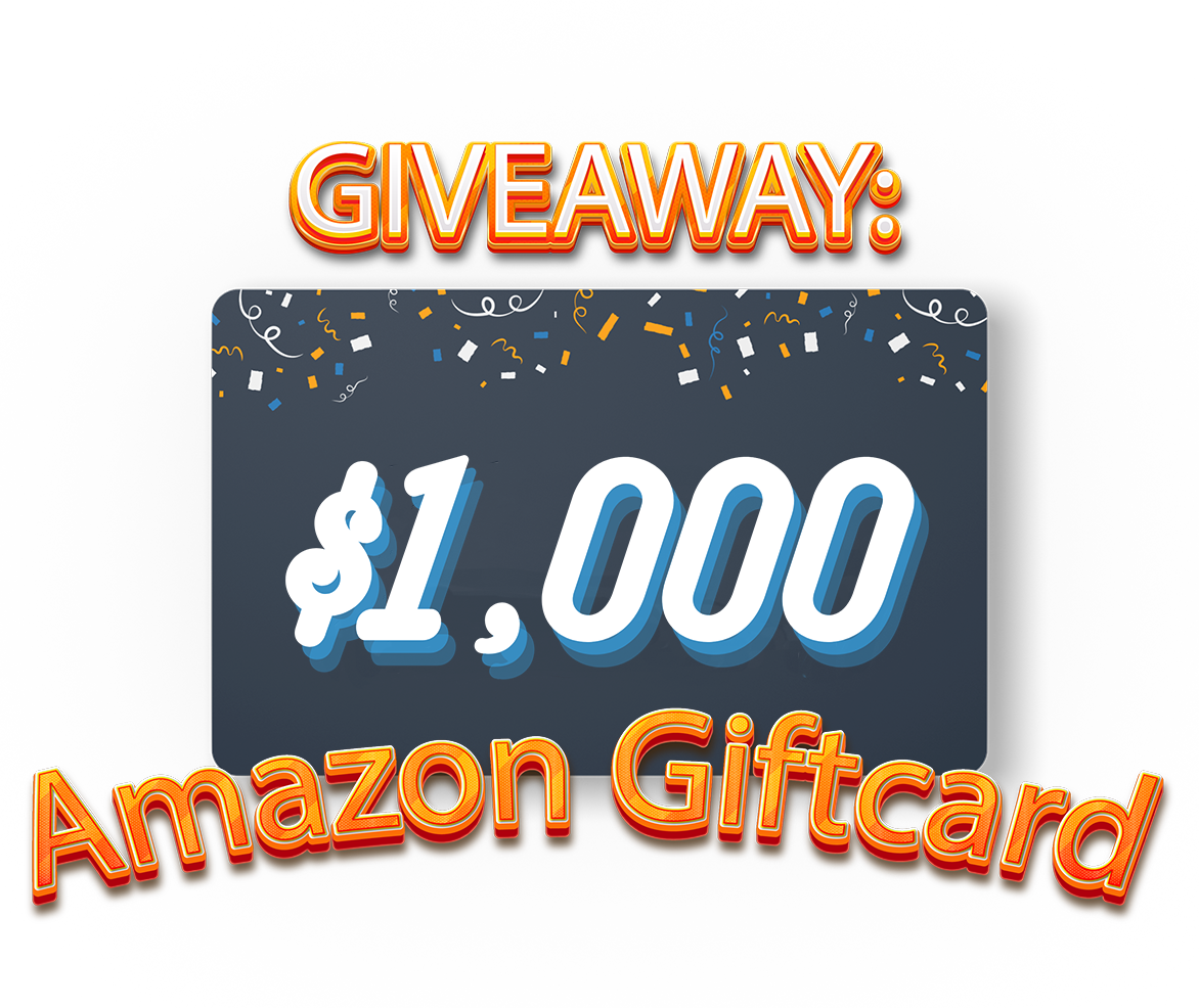 1,000 amazon giftcard graphic